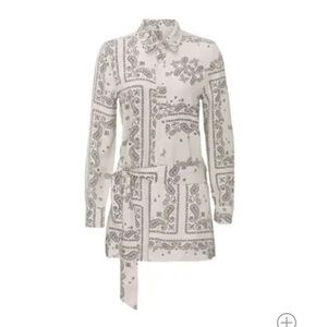 NWOT Pam & Gela Paisley Romper Shorts Jumpsuit Sz M